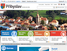 Tablet Screenshot of pribyslav.cz